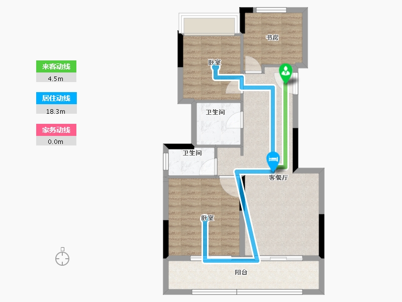 安徽省-芜湖市-融创公元2020-74.48-户型库-动静线