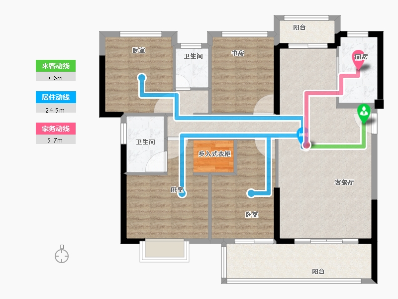 福建省-泉州市-晋江阳光城-113.00-户型库-动静线