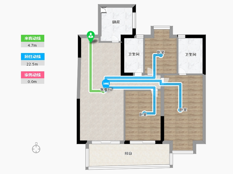 福建省-莆田市-玖玺正荣府-89.99-户型库-动静线