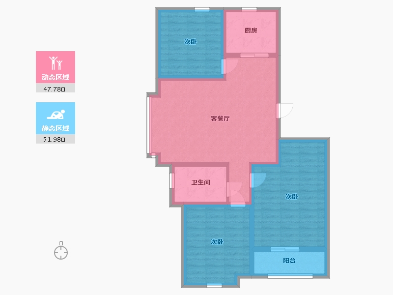 山东省-青岛市-盛世桃源-89.00-户型库-动静分区