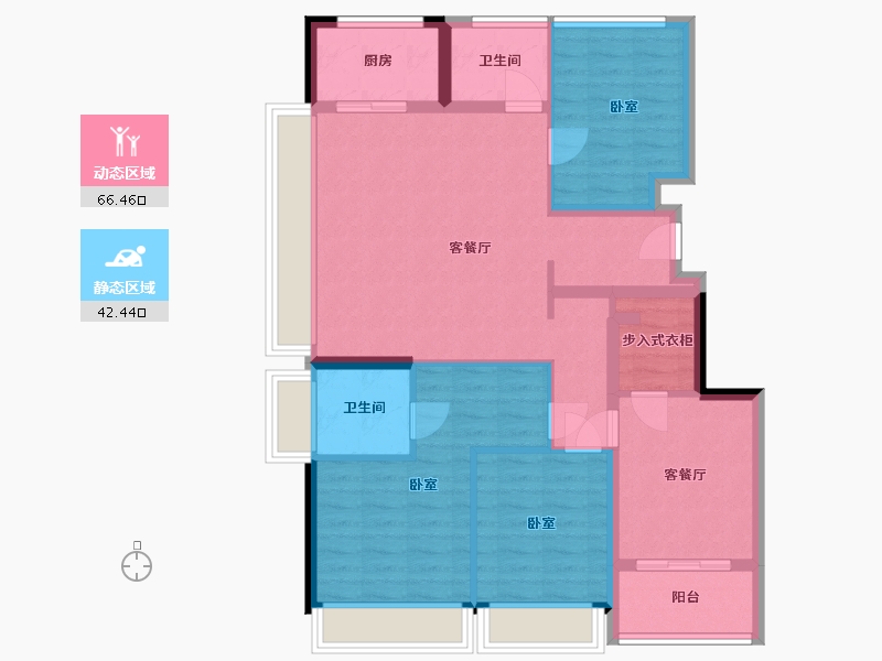 浙江省-杭州市-栢悦中心-97.10-户型库-动静分区