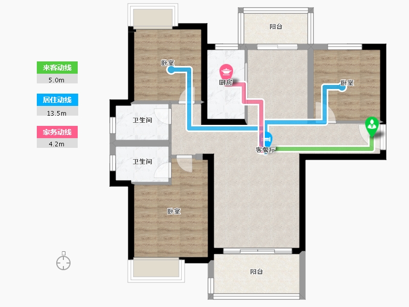 福建省-泉州市-广海新景悦府-86.99-户型库-动静线