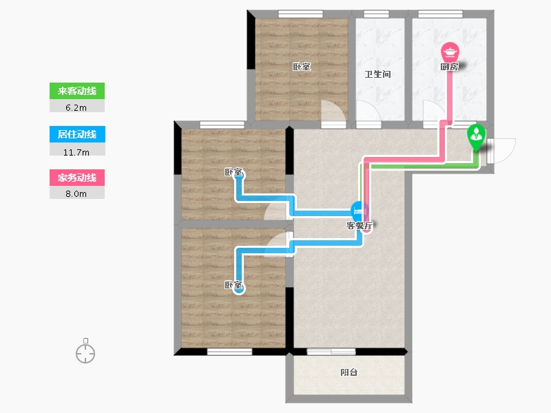 江苏省-镇江市-嘉荟新城-86.34-户型库-动静线