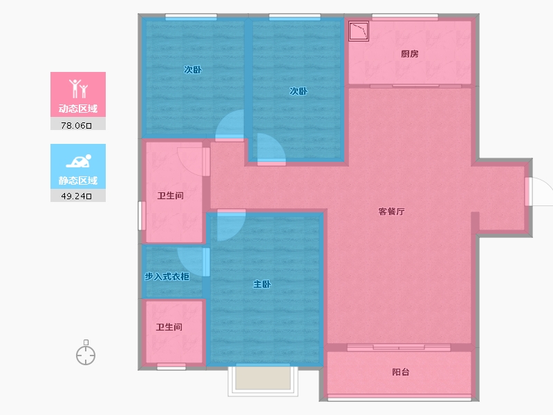 山西省-长治市-龙港新城-114.04-户型库-动静分区