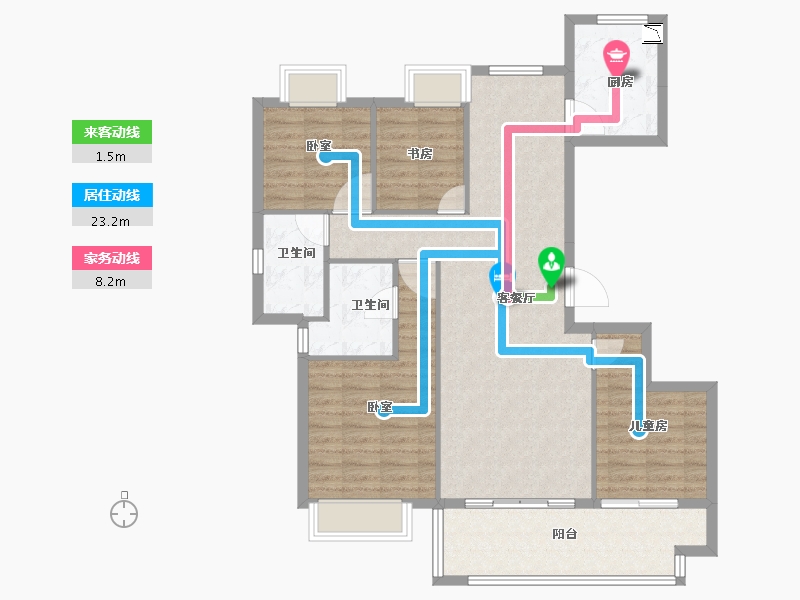 福建省-莆田市-联发君领兰溪-102.00-户型库-动静线