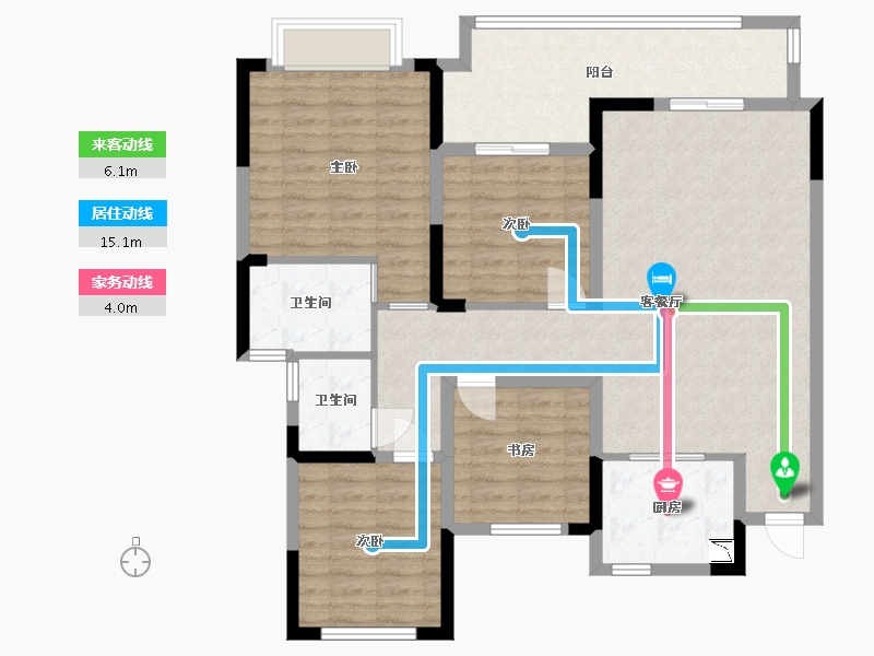 江西省-赣州市-宁都中梁壹号院-108.80-户型库-动静线