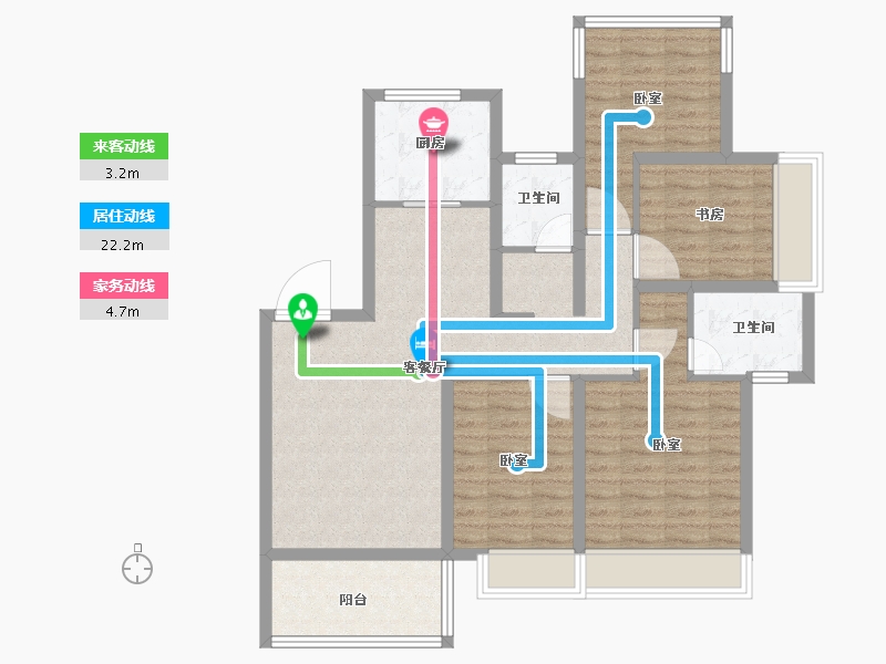 安徽省-合肥市-弘阳昕悦府-94.00-户型库-动静线