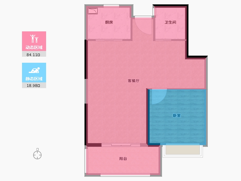 福建省-泉州市-联成海韵山居-95.00-户型库-动静分区