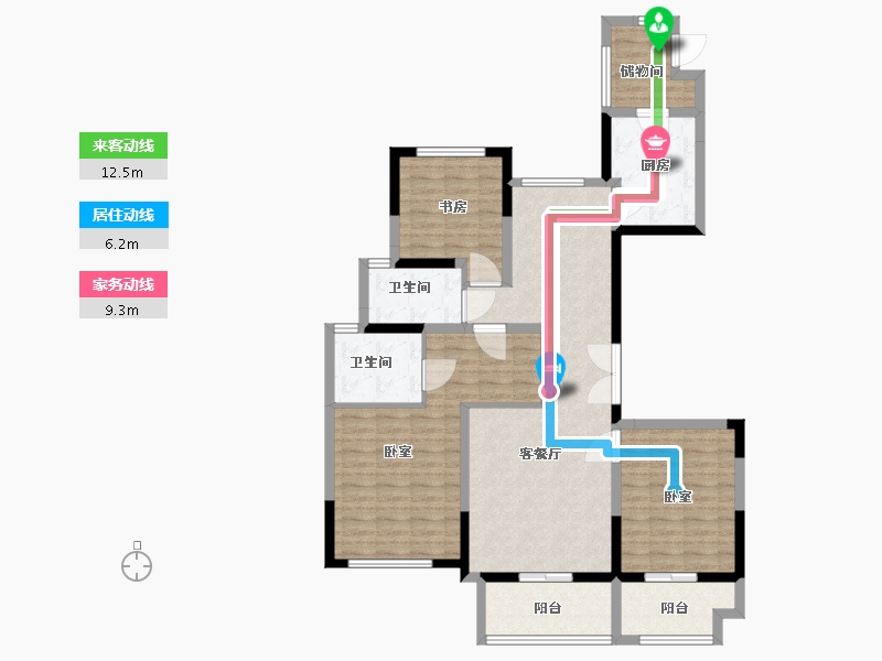 浙江省-湖州市-房总达昌府-115.00-户型库-动静线