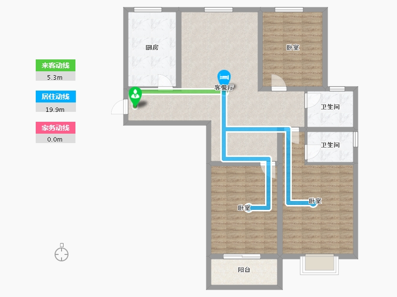 江苏省-镇江市-嘉荟新城-109.00-户型库-动静线