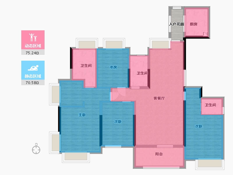 江西省-南昌市-海玥珑府-134.00-户型库-动静分区