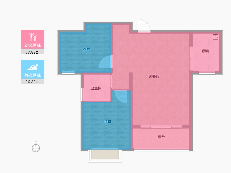 山西省-长治市-龙港新城-76.23-户型库-动静分区