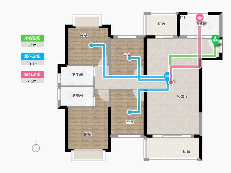 福建省-泉州市-源昌江南城-114.00-户型库-动静线