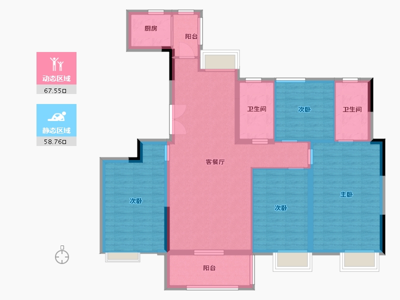 江西省-南昌市-海玥珑府-114.00-户型库-动静分区