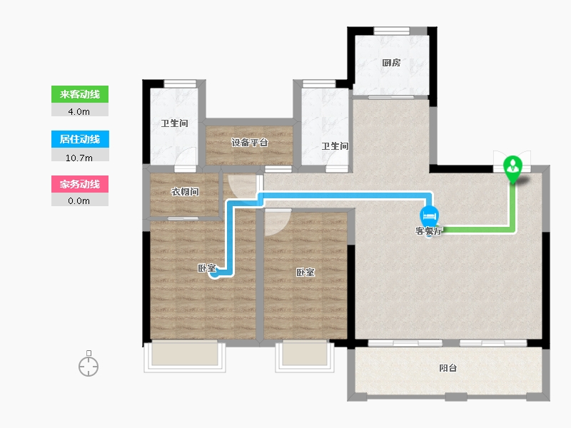 安徽省-合肥市-凤麟别院-101.00-户型库-动静线