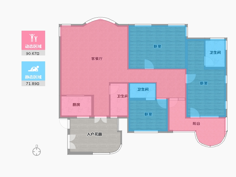 山东省-烟台市-振华海滨假日-166.00-户型库-动静分区