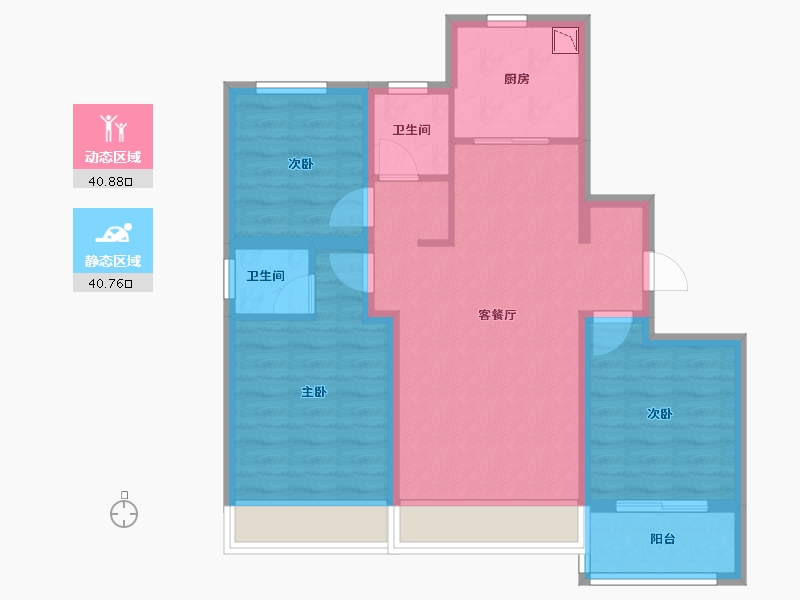 吉林省-长春市-云邸-71.91-户型库-动静分区