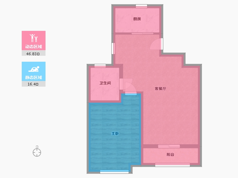 山东省-青岛市-盛世桃源-56.20-户型库-动静分区