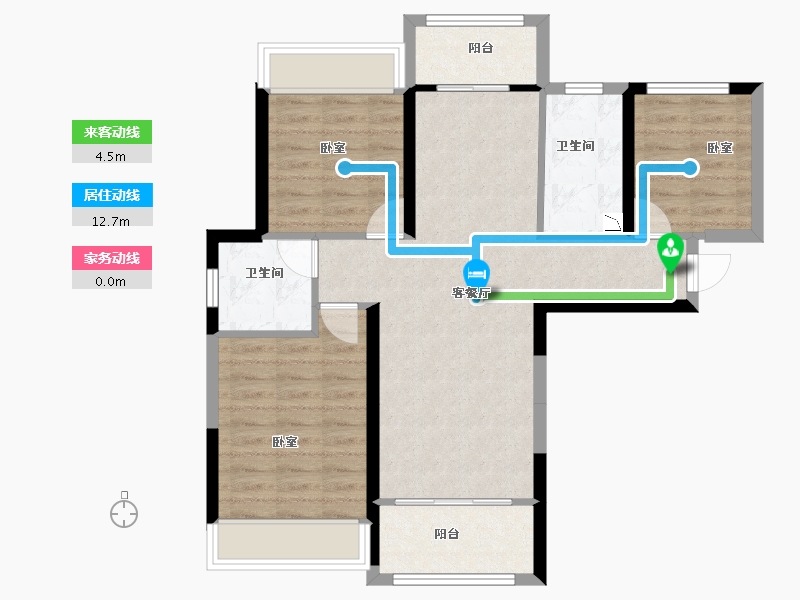 安徽省-合肥市-天时东崃-77.05-户型库-动静线