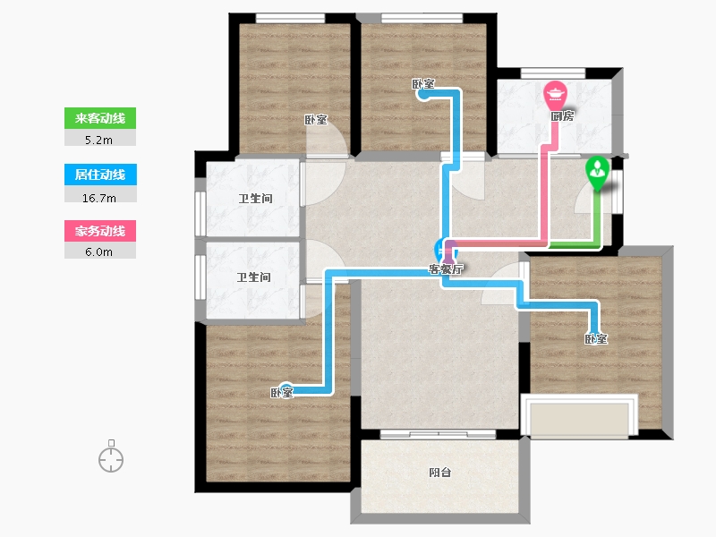 安徽省-合肥市-荣盛华府-97.01-户型库-动静线