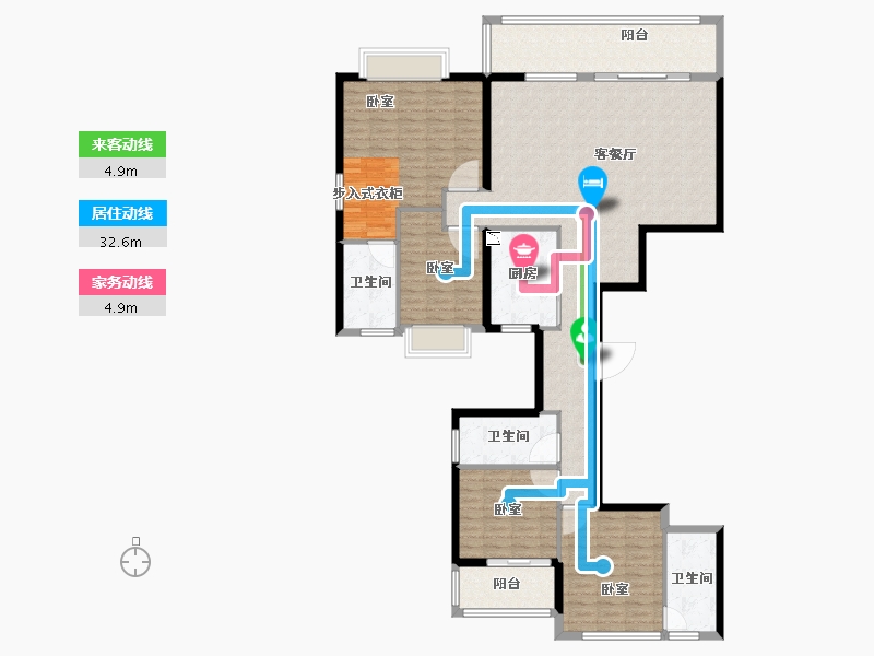 福建省-泉州市-源昌江南城-150.37-户型库-动静线