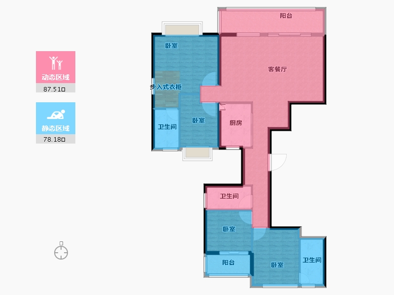 福建省-泉州市-源昌江南城-150.37-户型库-动静分区