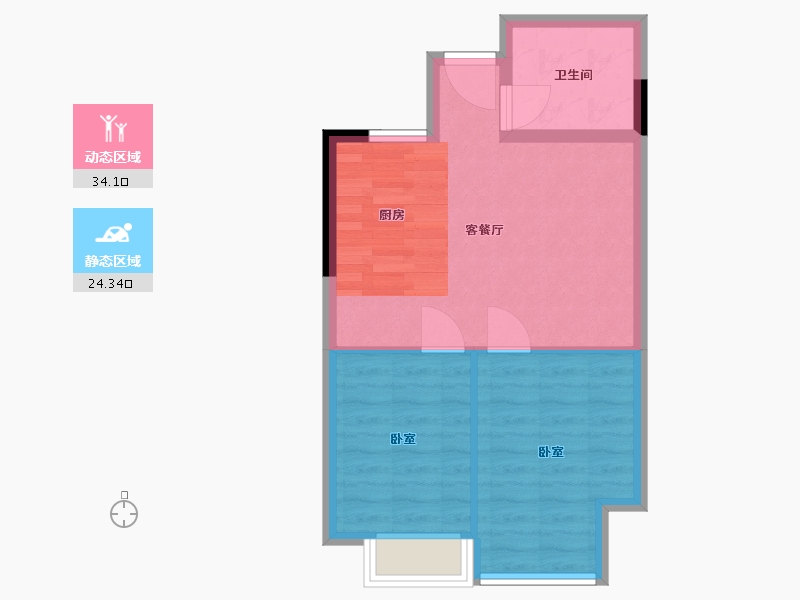 浙江省-湖州市-永晖·壹号院观澜-53.00-户型库-动静分区