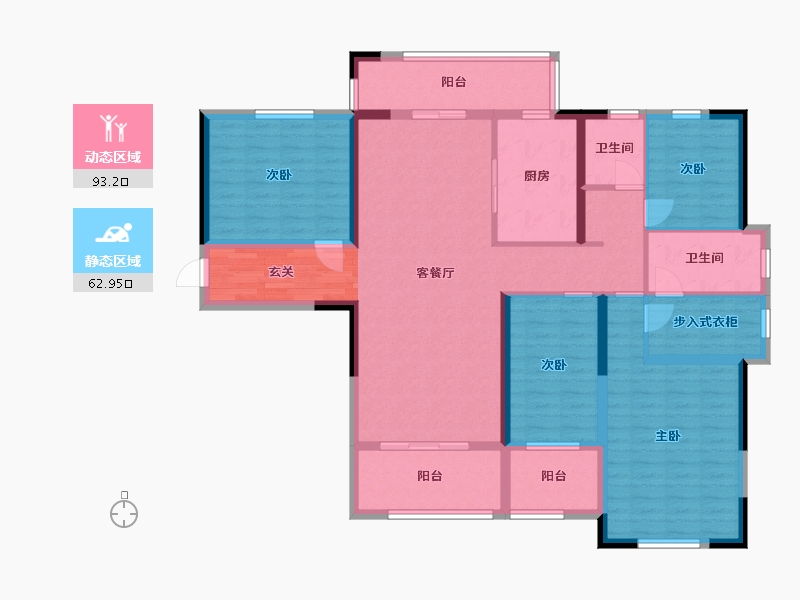 江西省-赣州市-玺宝·城上城-139.87-户型库-动静分区