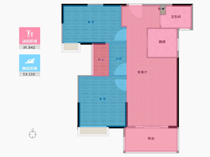 福建省-泉州市-奥能金港湾-143.05-户型库-动静分区