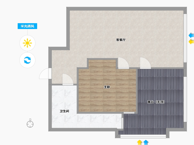 山东省-青岛市-合创大厦-82.00-户型库-采光通风