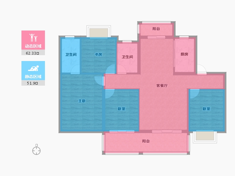 江西省-上饶市-晶科·滨江1号-102.94-户型库-动静分区