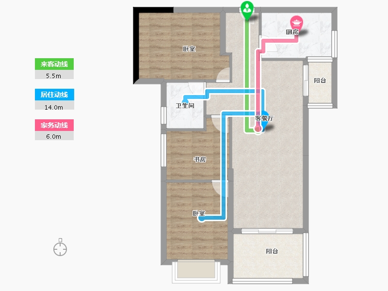 福建省-莆田市-建工・ECO状元府-78.00-户型库-动静线