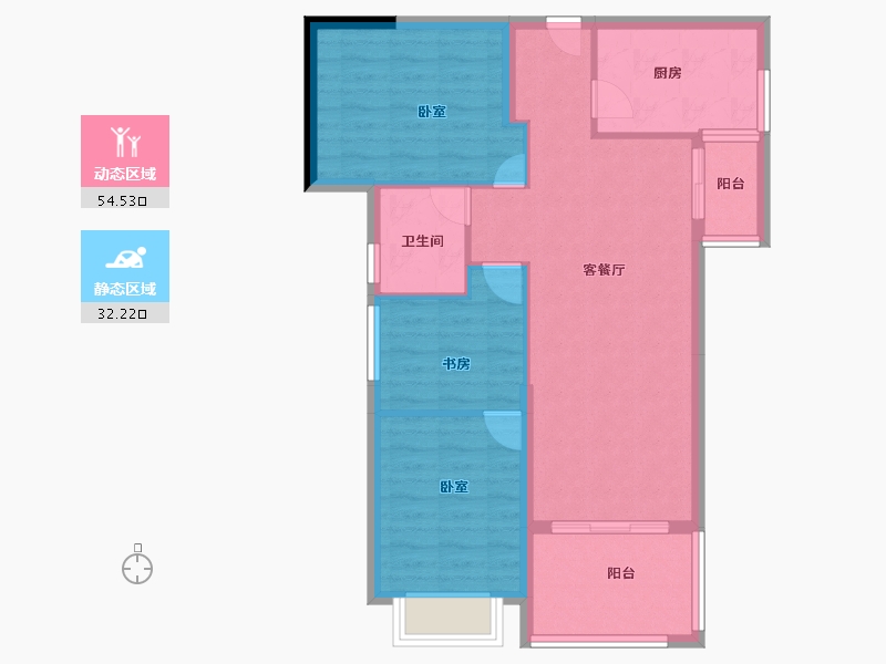 福建省-莆田市-建工・ECO状元府-78.00-户型库-动静分区