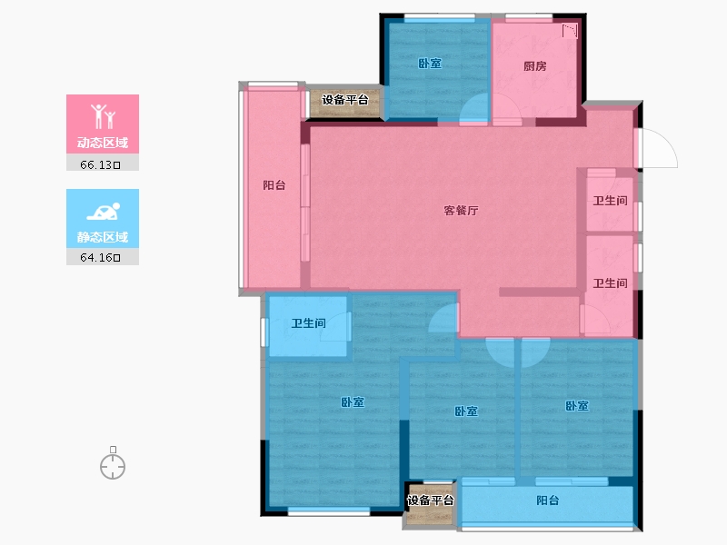 浙江省-丽水市-东景苑-120.18-户型库-动静分区