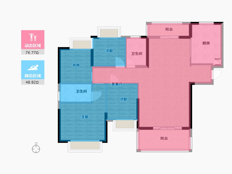 江西省-赣州市-赣州恒大悦府-113.00-户型库-动静分区