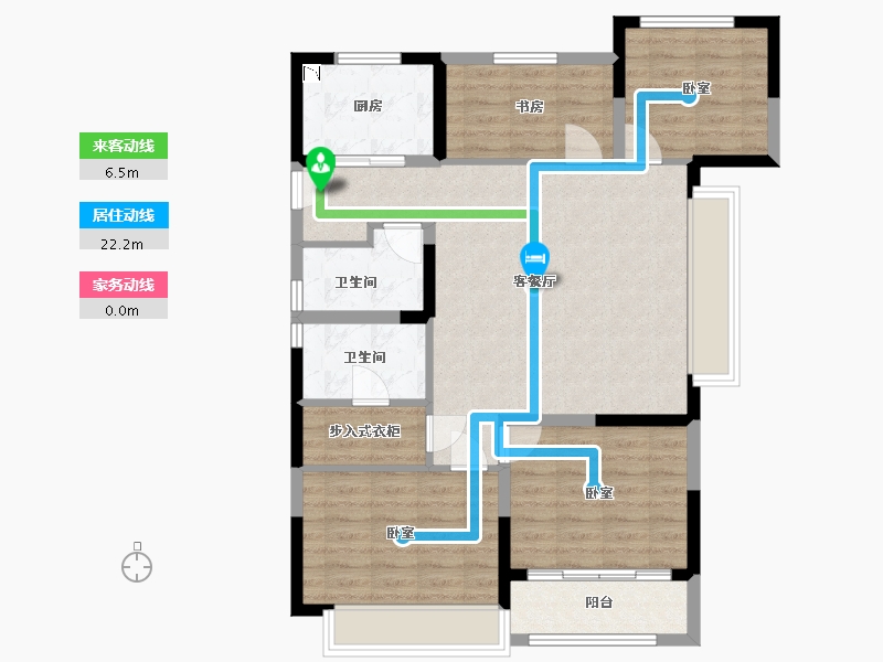 浙江省-湖州市-奥园·湖山府-94.00-户型库-动静线