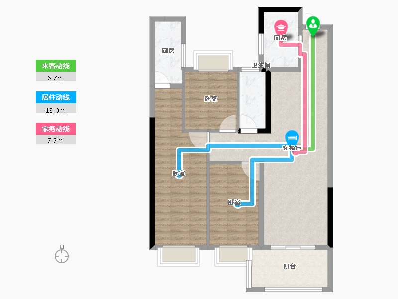 福建省-莆田市-建工・ECO状元府-95.00-户型库-动静线