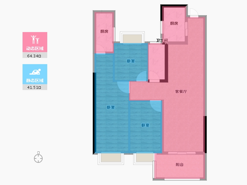 福建省-莆田市-建工・ECO状元府-95.00-户型库-动静分区