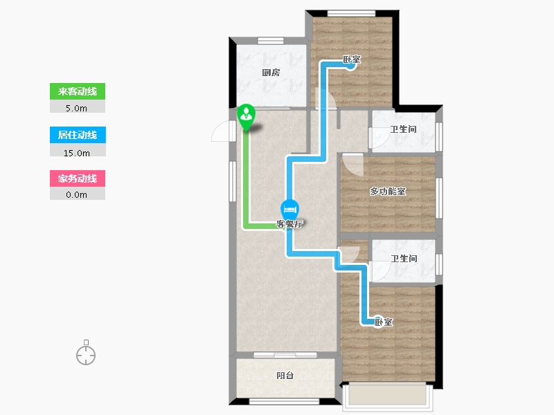 浙江省-杭州市-华夏*之心-89.02-户型库-动静线