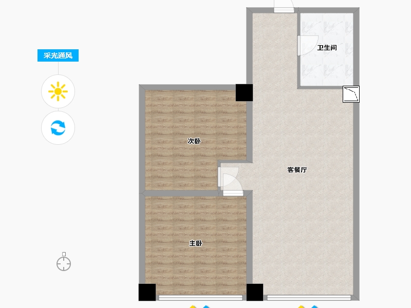 山东省-青岛市-合创大厦-96.30-户型库-采光通风