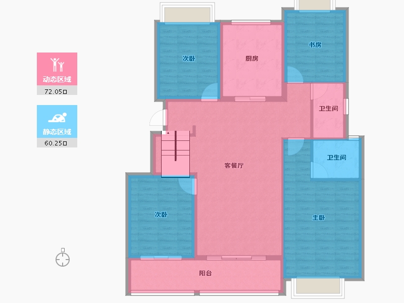 江西省-上饶市-滨江·公园壹号-120.01-户型库-动静分区