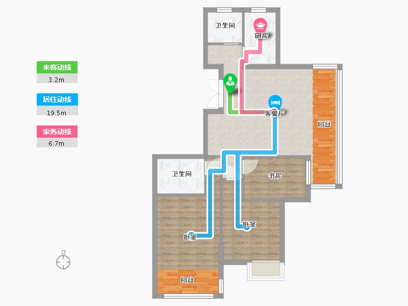 浙江省-湖州市-中泽御江山-88.00-户型库-动静线