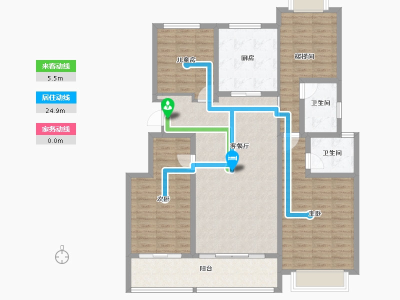 江西省-上饶市-滨江·公园壹号-118.94-户型库-动静线