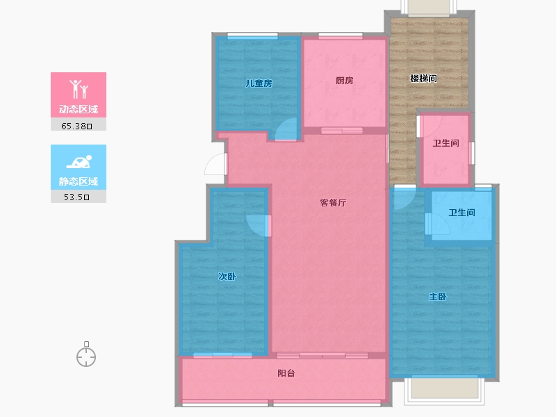 江西省-上饶市-滨江·公园壹号-118.94-户型库-动静分区