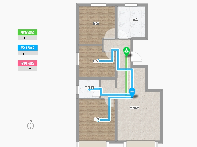 新疆维吾尔自治区-乌鲁木齐市-汇臻城·臻园-68.48-户型库-动静线