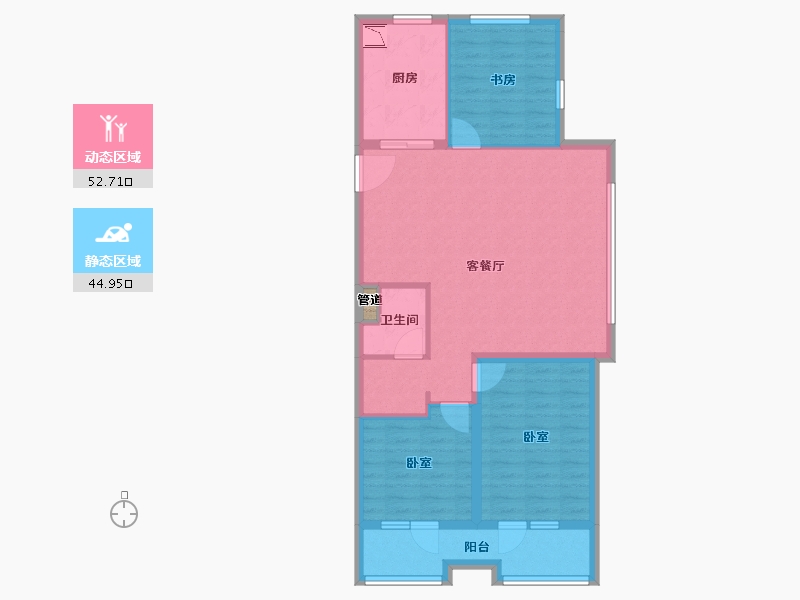 山东省-青岛市-万科未来城-88.00-户型库-动静分区