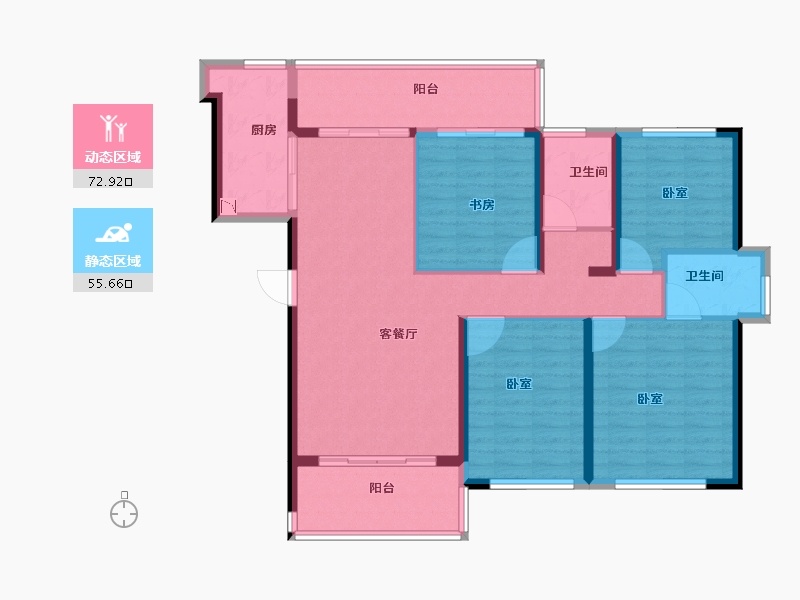 福建省-莆田市-外滩壹号-115.55-户型库-动静分区