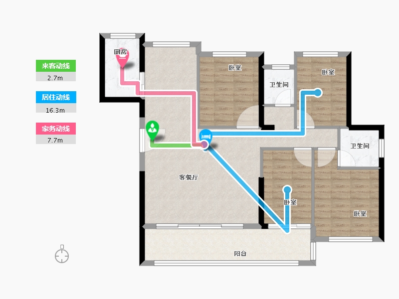 福建省-泉州市-广海新景悦城-106.00-户型库-动静线