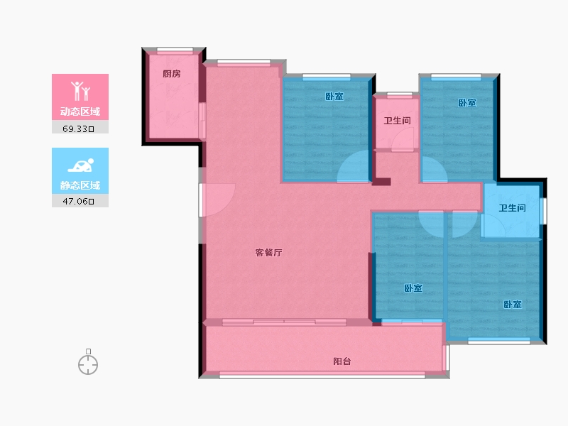 福建省-泉州市-广海新景悦城-106.00-户型库-动静分区