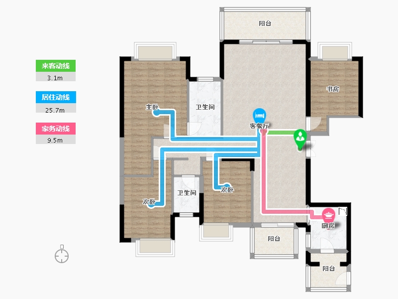 广西壮族自治区-南宁市-南宁启迪东盟科技城-136.02-户型库-动静线